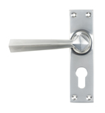 45763 - Satin Chrome Straight Lever Euro Lock Set - FTA Image 1 Thumbnail
