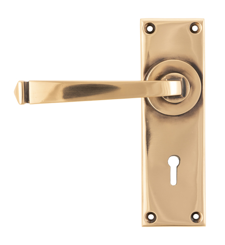45787 - Polished Bronze Avon Lever Lock Set - FTA Image 1