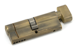 45875 - Aged Brass 40/40 5pin Euro Cylinder/Thumbturn KA - FTA Image 1 Thumbnail
