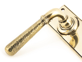 46209 - Aged Brass Hammered Newbury Lever Lock Set FTA Image 2 Thumbnail