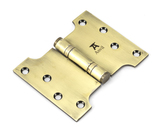 49552 - Aged Brass 4'' x 3'' x 5'' Parliament Hinge (pair) ss FTA Image 1 Thumbnail