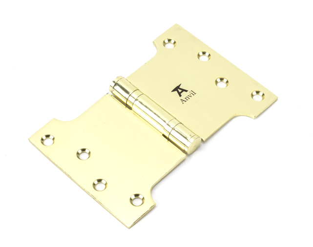 49556 - Polished Brass 4'' x 4'' x 6'' Parliament Hinge (pair) ss - FTA Image 1