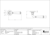 49973 - External Beeswax Regency Lever on Rose Set (Plain) - Unsprung - FTA Image 4 Thumbnail