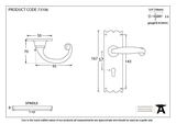 73106 - Black Cottage Lever Lock Set - FTA Image 2 Thumbnail