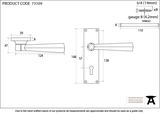 73109 - Black Straight Lever Lock Set - FTA Image 2 Thumbnail