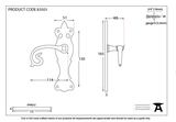 83501 - Natural Textured Curly Lever Latch Set - FTA Image 2 Thumbnail