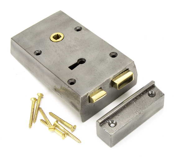 83583 - Iron Left Hand Rim Lock - Small Image 4
