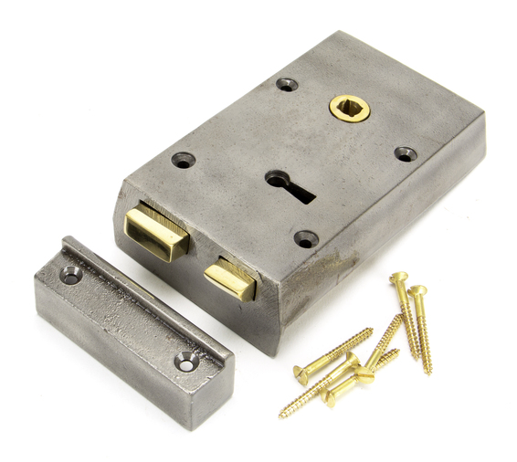 83584 - Iron Right Hand Rim Lock - Small Image 4