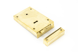 83585 - Polished Brass Left Hand Rim Lock - Large - FTA Image 1 Thumbnail