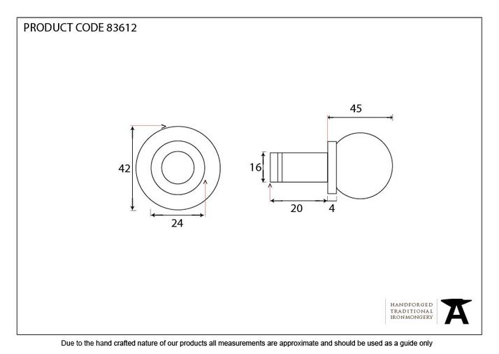 83612 - Beeswax Ball Curtain Finial (pair) - FTA Image 2