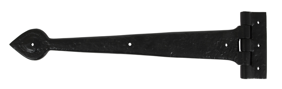 83622 - Black Textured 16'' Cast T Hinge (pair) - FTA Image 1
