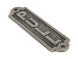 83684 - Antique Pewter Pull Sign - FTA Image 1 Thumbnail