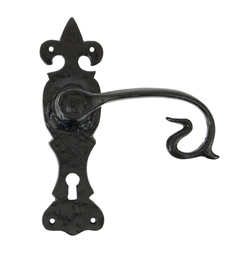 83693 - Black Curly Lever Lock Set - FTA Image 1
