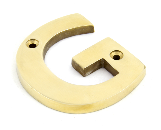 83801G - Polished Brass Letter G - FTA Image 1
