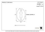 83810 - Polished Nickel Oval Escutcheon - FTA Image 2 Thumbnail