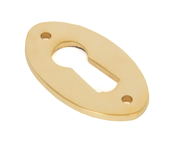 83812 - Polished Brass Oval Escutcheon - FTA Image 1