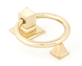 83836 - Polished Brass Ring Door Knocker - FTA Image 1 Thumbnail