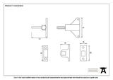 83844 - Black Fanlight Catch with two Keeps - FTA Image 2 Thumbnail