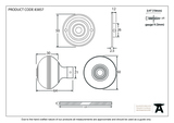 83857 - Aged Brass 50mm Prestbury Mortice/Rim Knob Set FTA Image 2 Thumbnail