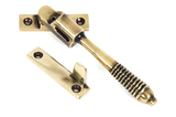 83911 - Aged Brass Night-Vent Locking Reeded Fastener FTA Image 2 Thumbnail