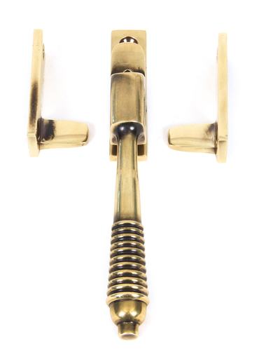 83911 - Aged Brass Night-Vent Locking Reeded Fastener FTA Image 3