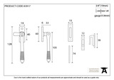 83917 - Aged Brass Locking Reeded Fastener FTA Image 3 Thumbnail