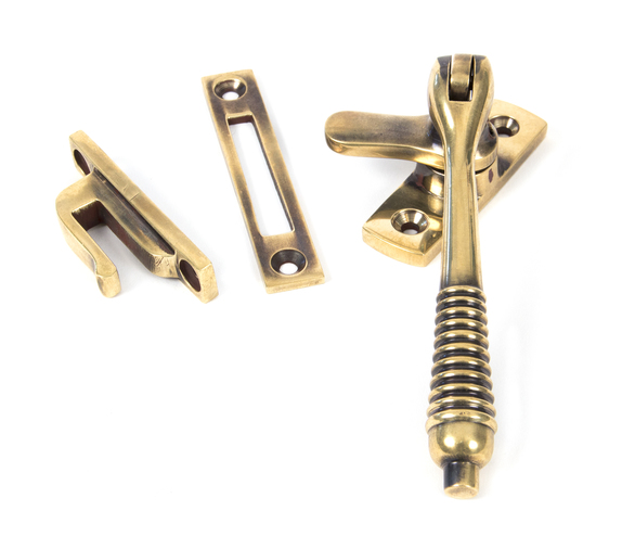 83917 - Aged Brass Locking Reeded Fastener FTA Image 1