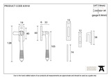 83918 - Polished Nickel Locking Reeded Fastener - FTA Image 3 Thumbnail
