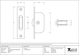 83919 - Aged Brass Square Ended Sash Pulley 75kg FTA Image 2 Thumbnail
