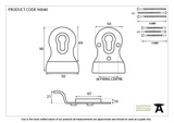 90040 - Pewter 50mm Euro Door Pull (Back to Back fixings) - FTA Image 5 Thumbnail