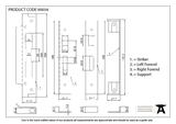 90054 - Black ½'' Rebate Kit for HD Sash Lock - FTA Image 2 Thumbnail