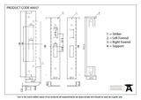 90057 - Black ½'' Euro Sash Lock Rebate Kit - FTA Image 2 Thumbnail