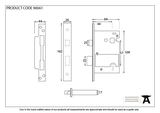 90061 - Black 2½'' 5 Lever Heavy Duty Sash Lock KA - FTA Image 2 Thumbnail