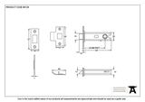 90129 - PVD Brass 2½'' Heavy Duty Latch - FTA Image 2 Thumbnail
