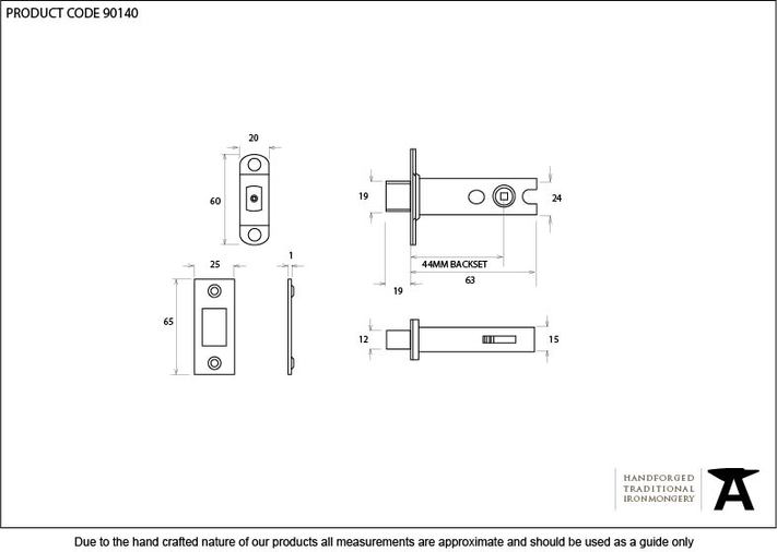 90140 - PVD 2½'' Heavy Duty Tubular Deadbolt - FTA Image 2