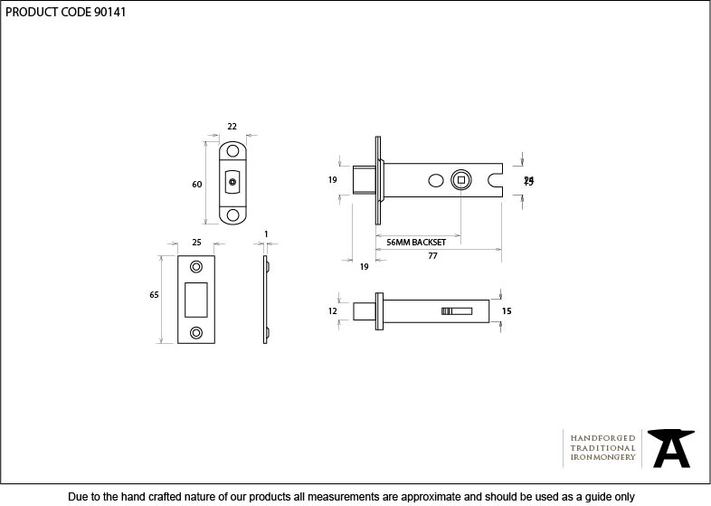 90141 - PVD 3'' Heavy Duty Tubular Deadbolt - FTA Image 2