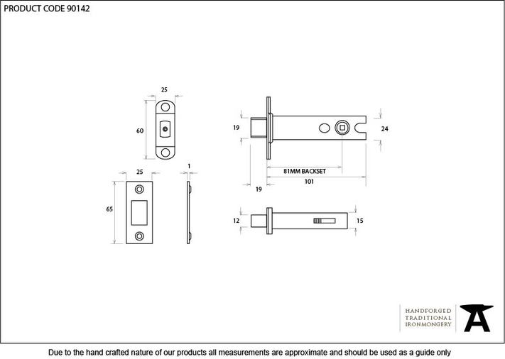 90142 - PVD 4'' Heavy Duty Tubular Deadbolt - FTA Image 2