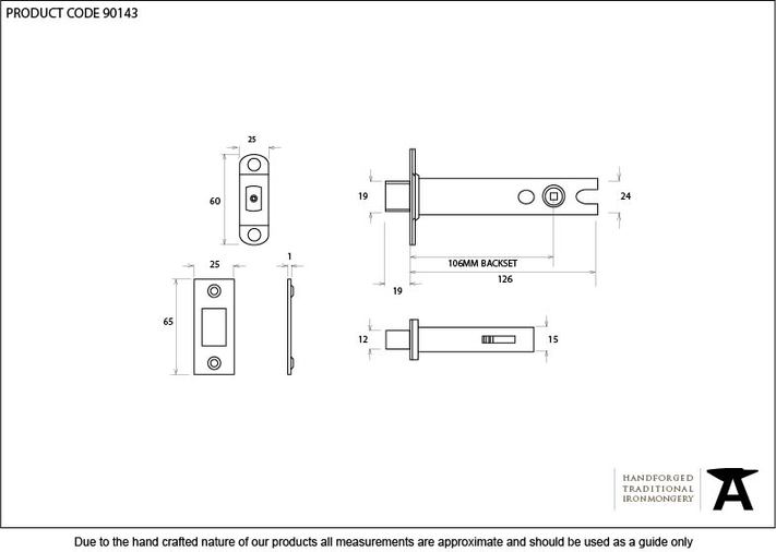 90143 - PVD 5'' Heavy Duty Tubular Deadbolt - FTA Image 2