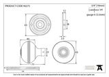 90275 - Polished Chrome 63mm Prestbury Mortice/Rim Knob Set - FTA Image 4 Thumbnail