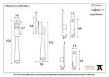90411 - Aged Brass Night-Vent Locking Avon Fastener FTA Image 6 Thumbnail
