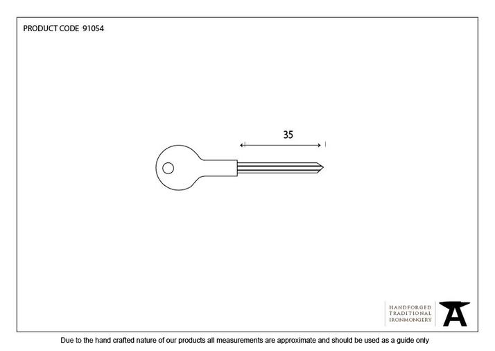 91054 - Chubb Short Security Star Key - FTA Image 2