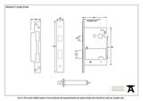 91056 - PVD 2½'' BS Heavy Duty Sash Lock - FTA Image 2 Thumbnail