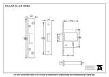 91062 - Black 3'' BS 5 Lever Deadlock - FTA Image 2 Thumbnail