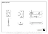 91081 - Electro Brassed 3'' Tubular Mortice Latch - FTA Image 2 Thumbnail