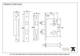 91095 - SSS 2½'' Euro Profile Sash Lock - FTA Image 2 Thumbnail