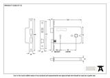 91115 - PVD 5'' Horizontal 3 Lever Sash Lock - FTA Image 2 Thumbnail