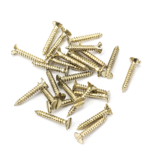 91260 - Polished Brass SS 4x¾'' Countersunk Screws (25) - FTA Image 1