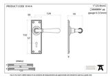 91414 - Aged Brass Newbury Lever Lock Set FTA Image 2 Thumbnail