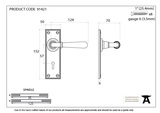 91421 - Polished Chrome Newbury Lever Lock Set - FTA Image 3 Thumbnail