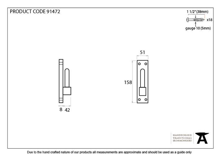 91472 - External Beeswax Frame Hook For 91471 (pair) - FTA Image 2